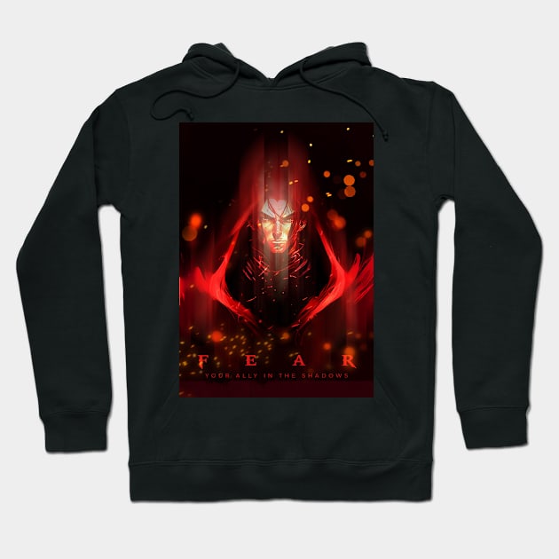 Fear Your Ally In The Shadows Hoodie by mardavemardave